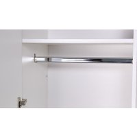 Шкаф распашной Polini Kids Simple двухсекционный с ящиками 0002770.55 (белый/серый)