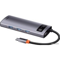 USB-хаб Baseus Metal Gleam Series Multifunctional HUB Type-C Hub Docking Station CAHUB-CX0G