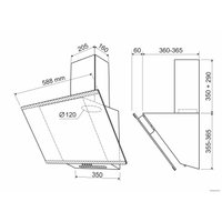 Кухонная вытяжка Holt HT-RH-018 60 (черный)