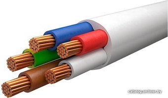 Провод силовой ККЗ ПВС 5х1.5 KKZ40-00006970 (100 м, белый)