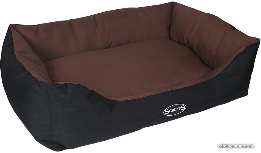 Лежак Scruffs Expedition Box Bed с бортиком 60 см (коричневый)