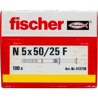 Дюбель-гвоздь Fischer N 5 x 50/25 F 513738 (100 шт)