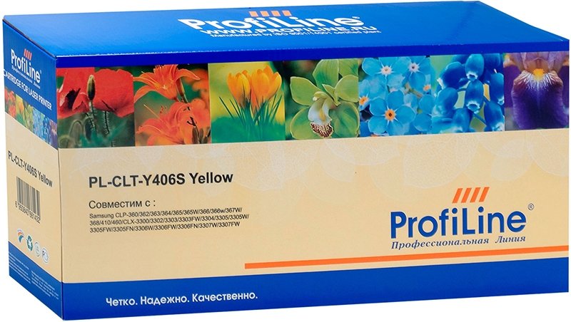 

Картридж ProfiLine PL-CLT-Y406S-Y (аналог Samsung CLT-Y406S)