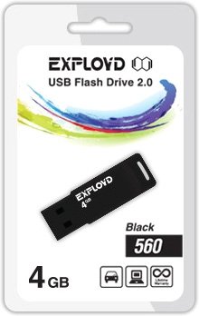 

USB Flash Exployd 560 4GB (черный) [EX-4GB-560-Black]