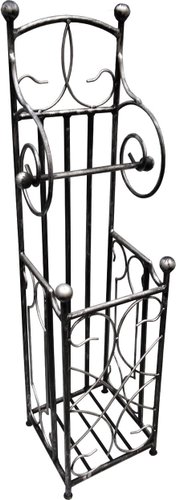 Держатель для туалетной бумаги Грифонсервис Н11 (черный с серебром)