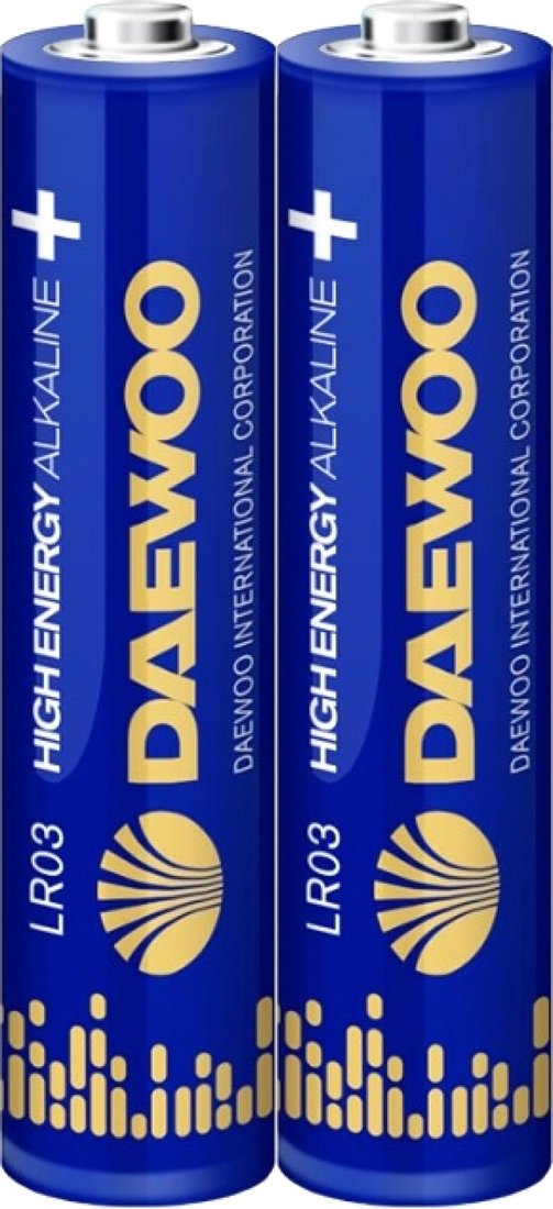 

Батарейка Daewoo High Energy Alkaline AAA 2 шт. 5030350