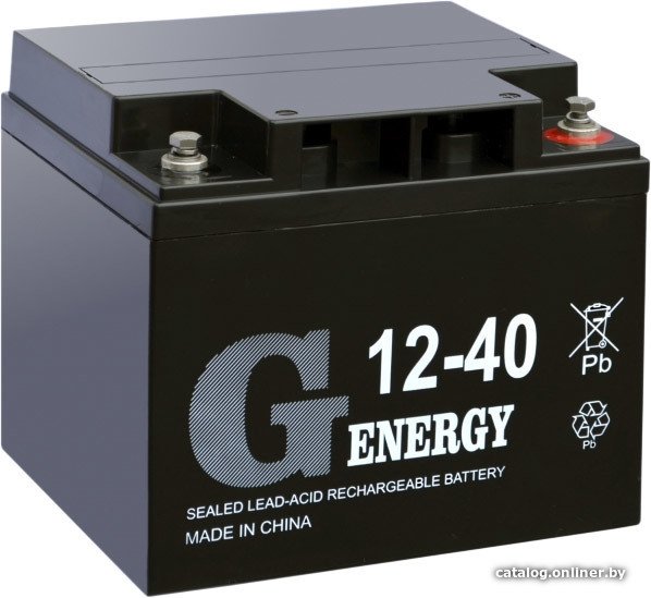 Аккумулятор для ИБП G-Energy 12-40 (12В/40 А·ч)