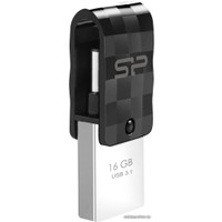 USB Flash Silicon-Power Mobile C31 16GB (черный)