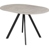 Кухонный стол Древпром М156 Пралеска ДП1-02-11 (шелковый камень/черный матовый)