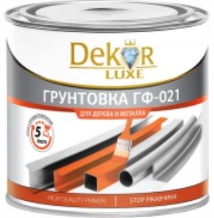 

Алкидная грунтовка Dekor ГФ-021 (1.8 кг, белый)