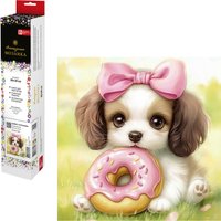Алмазная мозаика  Феникс+ Щенок с пончиком 71362