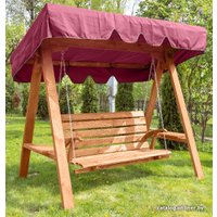 Садовые качели Wooden Story Мюнхен-1 плюс (дуб, бордо)