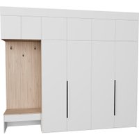 Стенка Рэйгрупп Рэй P245-B10-1-EB В10-1 (дуб элисон/белый премиум)