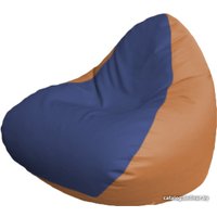 Кресло-мешок Flagman Relax P2.3-110 (синий, оранжевый)