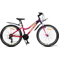 Велосипед Racer Vega 26 2021 (красный/фиолетовый)