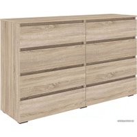 Комод Кортекс-мебель Бари 160 8ш (дуб сонома/дуб сонома/дуб сонома)