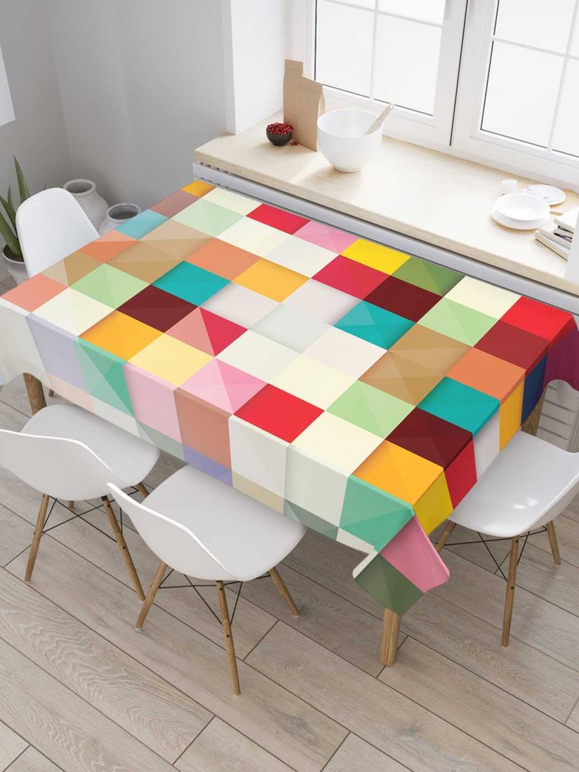 

Скатерть JoyArty Обманчивые клетки tc_22237_120x145