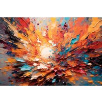 Картина Stamprint Брызги красок AR079 (80x120)
