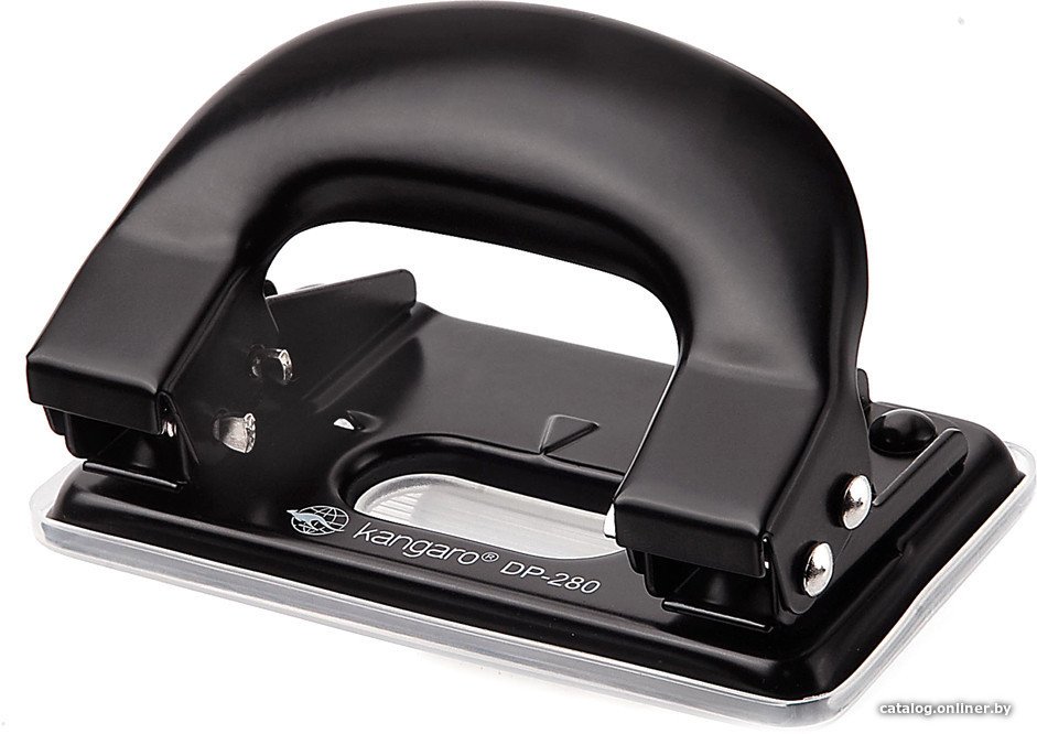 Дырокол Kangaro DP-280 11 л (черный)