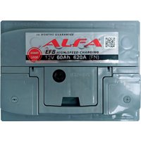 Автомобильный аккумулятор ALFA EFB 60 R (60 А·ч) в Могилеве