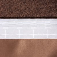 Штора Этель Natural 10181969 (130x300, коричневый)