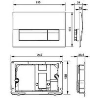Инсталляция для унитаза Roca Active WC + 8901170B1 (хром глянец) в Могилеве