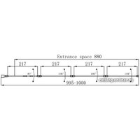 Стеклянная шторка для ванны Ambassador Bath Screens 16041111L 100