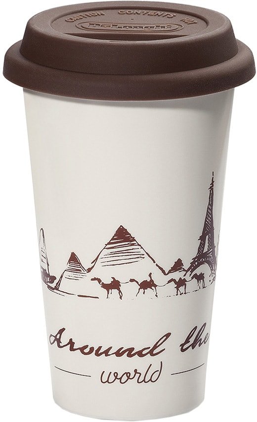 

Многоразовый стакан DeLonghi DLSC057 0.3л (белый/коричневый)