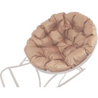 Кресло-качалка M-Group Папасан 12710101 (белый/бежевая подушка)