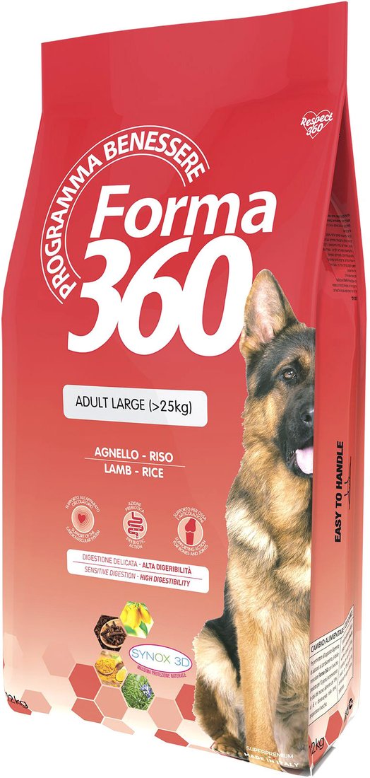

Сухой корм для собак Pet360 Forma 360 Dog Adult Large ягненок/рис 12 кг
