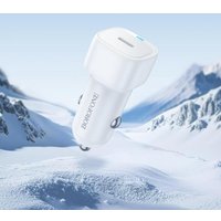 Автомобильное зарядное Borofone BZ34A (белый)