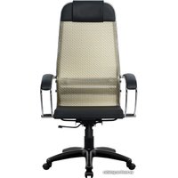 Офисное кресло Metta SU-1-BK Комплект 4, Pl тр/сечен (пластиковые ролики, золотой)