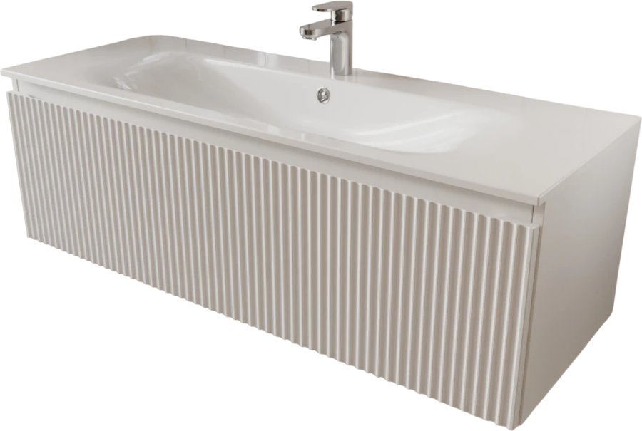 TERMINUS Тумба с умывальником Сицилия 120x38x45 с 1 ящиком SIC101201900301O (белый)