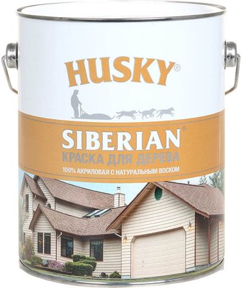 Краска Husky Siberian Акриловая для дерева 2.7 л (белая База А)