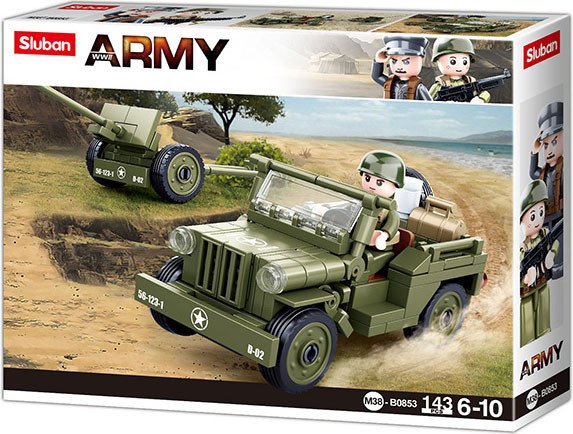 

Конструктор Sluban Армия M38-B0853 Iconic Allied Jeep