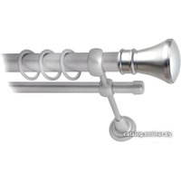 Карниз для штор Lm Decor Люксор (сатин, гладкая, 2.4м 16мм, 2 ряда)