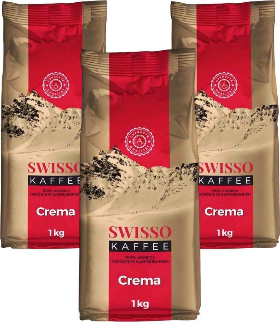 Кофе Swisso Kaffee Crema 3x1кг