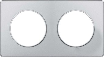 Рамка Schneider Electric Odace S53P804 (алюминий)