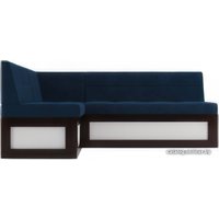 Угловой диван Мебель-АРС Нотис левый 207x82x132 (темно-синий Luna 034)