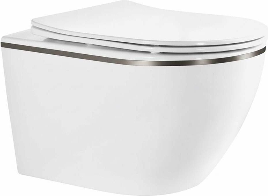 Унитаз подвесной Roxen Antares Tornado Long 530205-01GM-L