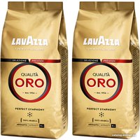 Кофе Lavazza Qualita Oro в зернах 2x500 г