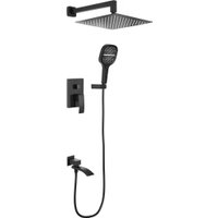 Душевая система  Hansberge H6077 (черный матовый)