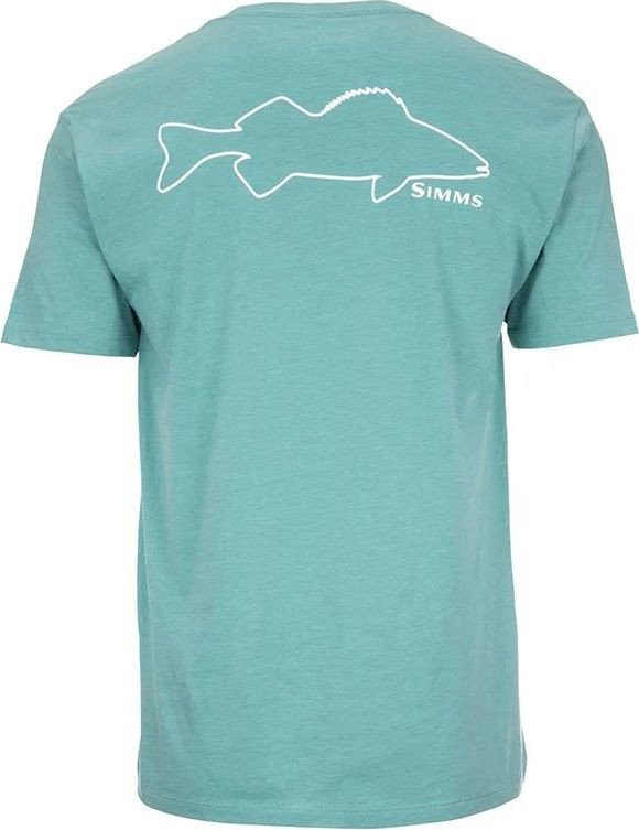 

Футболка Simms Walleye Outline T-Shirt (M, маслянисто-голубой)