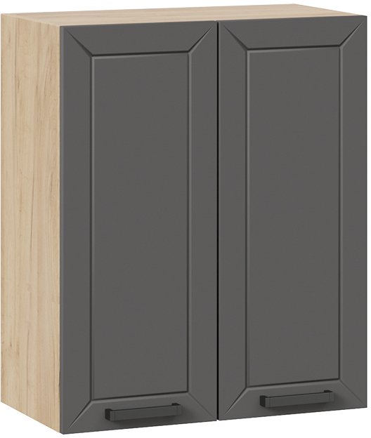 

Шкаф навесной Трия Лорас 1В6 (дуб крафт золотой/холст вулкан)