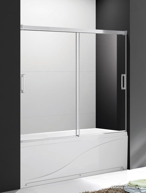 

Стеклянная шторка для ванны Cezares Tandem-Soft-VF-2-170/145-C-Cr-IV