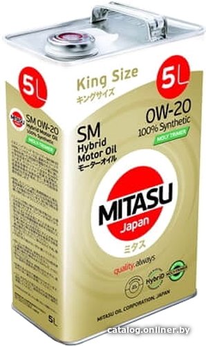 Моторное масло Mitasu MJ-M02 0W-20 5л