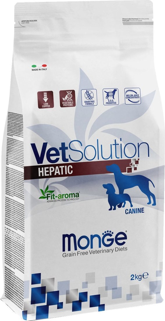 

Сухой корм для собак Monge Vet Solution Hepatic 2 кг