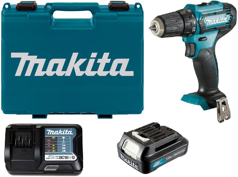 Дрель-шуруповерт Makita DF333DWY (с 1-им АКБ, кейс)