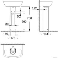 Пьедестал для умывальника Grohe 39425000