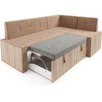 Угловой диван Мебель-АРС Таллин 191x83x121 (бежевый Luna 061)